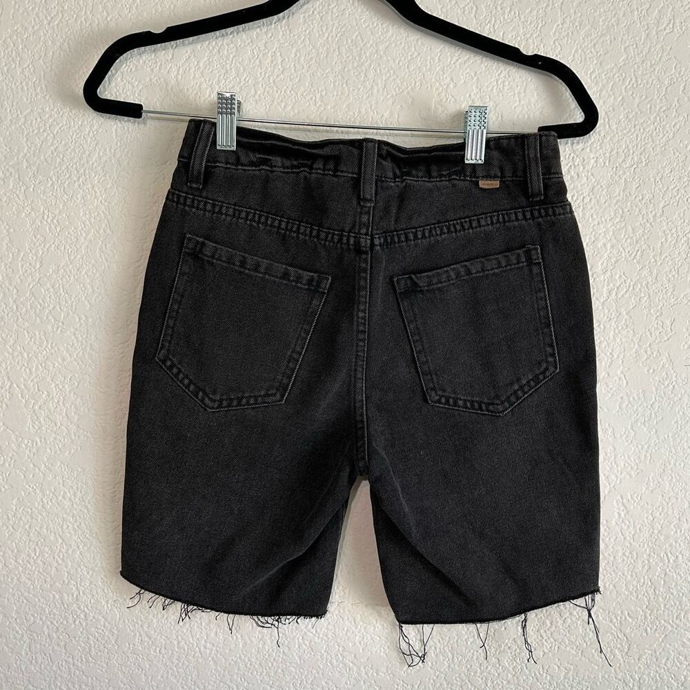 O’Neill Denim Bermuda Charcoal Wash Cut Off Button Fly Shorts Size 25 | 2 | XS - Picture 2 of 12